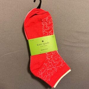 Kate Spade 3-Pack Valentines Quarter Socks